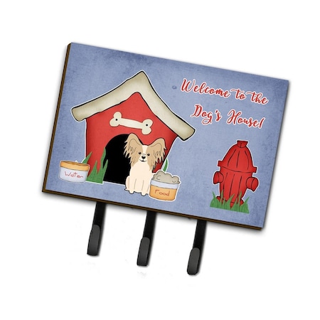 Carolines Treasures Dog House Collection Papillon Sable White Leash or Key Holder BB2831TH68